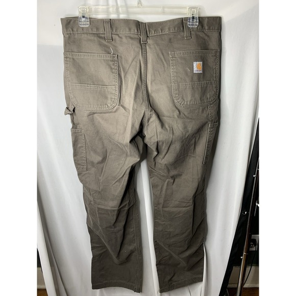 Carhartt Other - Mens B324-DFE 38x32 Carhartt Carpenter Green Work Pants‎ Utility  Relaxed Fit
